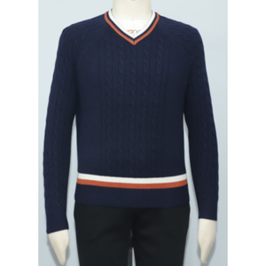 Pull en maille jacquard en coton biologique personnalisé pour homme, motif hiver, OEM ODM, haute qualité, séchage rapide, pour marques de mode, en gros - Product Image 4