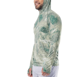Sweat-shirts de pêche respirants de qualité supérieure UPF 50, mélange polyester/nylon, design moderne, en solde - Product Image 2