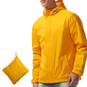 Latest Style <b>Men's</b> Hooded Windbreaker <b>Jacket</b> with Front Logo Polyester/Nylon Fabric <b>Summer</b> Fashion Wholesale Best Selling - Product Image 4