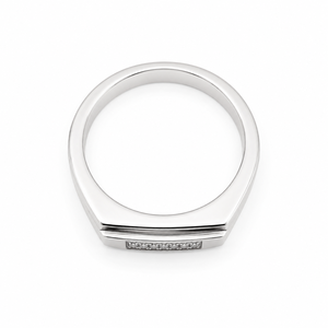 Anillo Rectangular de Plata de Ley 925 Namivaa para Mujer, Anillo Geométrico Clásico de Alto Brillo para Bodas, Fiestas y Uso Diario - Product Image 5