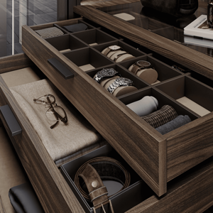 JY Project Customized European Walk In Closet Hardwood <b>Wardrobe</b> MDF Adjustable Shelves Villa Bedroom <b>Storage</b> Vietnam - Product Image 4