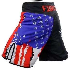 Shorts de combat MMA personnalisés, unisexes, 100% polyester respirant, tissu 220g, vêtements de sport - Product Image 5