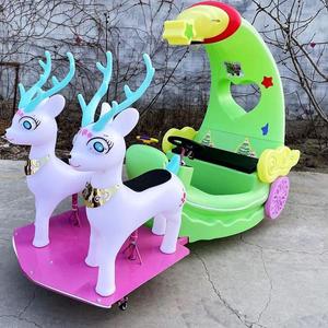 Best Quality Kids Twin Deer Car Ride Toy Battery Operated Electric Vehicle With Music Lights Smooth Driving Available For Sale - Product Image 3