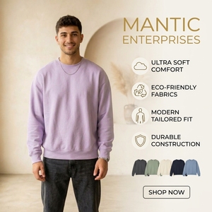 Sweat-shirt en molleton 100% coton, streetwear, offrant un confort doux et décontracté pour les tenues d'automne et la mode quotidienne - Product Image 6