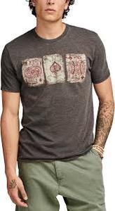 T-shirt graphique personnalisé pour homme, imprimé As de Pique, gris anthracite, 100% coton, streetwear, coupe slim, effet vintage délavé - Product Image 3
