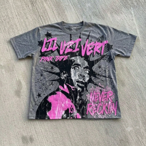 Custom Oversized <b>Graphic</b> T Shirt Streetwear Cotton Puff Print <b>Vintage</b> Washed <b>Tee</b> OEM ODM Unisex Fashion Apparel - Product Image 3