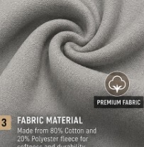 Veste à capuche pour homme, couleur unie, manches longues, fermeture éclair, tissu respirant, spandex/coton, vêtements d'hiver, poches spacieuses à l'avant - Product Image 4