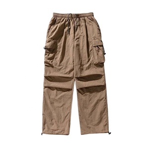 2025 pantalon coupe-vent Hip Hop pour hommes avec logo personnalisé pantalon Streetwear de haute qualité avec broderie pantalon pour hommes - Product Image 1