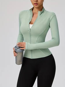 Veste de yoga extensible pour femmes, vêtements de sport pour la course à pied et la gym, vêtements de sport personnalisés, logo OEM ODM, fabricant de marques privées - Product Image 5
