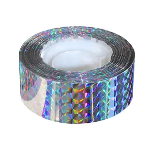 Cinta Adhesiva Holográfica Plateada de Cristal, Película Reflectante Arcoíris, Cinta Decorativa para Embalaje, Proyectos DIY, Venta al Por Mayor - Product Image 2