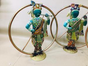 Figura Decorativa Moderna de Krishna en Metal, Adorno de Latón para Mesa, Oficina, Decoración del Hogar e Ideas de Regalo - Product Image 5