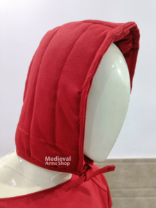 หมวกคลุมศีรษะแบบเย็บมือสไตล์ยุคกลาง บุผ้าฝ้ายอย่างดี สำหรับสวมใส่ใต้หมวกเหล็กและชุดเกราะ ใช้สำหรับชุดคอสตูมประวัติศาสตร์ - Product Image 2