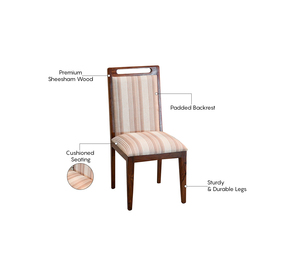 Table en bois avec plateau en marbre très populaire, ensemble de 6 chaises en bois, meubles de salon, meubles de maison avec montage facile pour usage domestique - Product Image 5