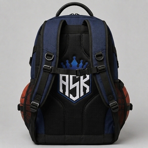 Bolsa de baloncesto personalizada con tela resistente, amplio espacio de almacenamiento, múltiples compartimentos, correas ajustables y transporte cómodo. - Product Image 6