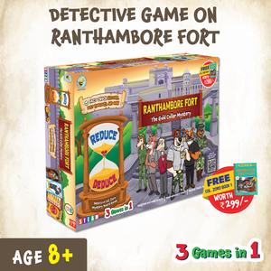 Detective Board Game Reduce to Deduce-Unraveling Ranthambore Fort Myth-Busting on Indian History & Monuments - Product Image 6