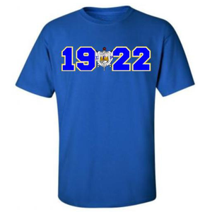 เสื้อยืดลายตราประจำปี Sigma Gamma Rho สำหรับผู้หญิง แขนสั้น คอกลม ผ้าฝ้าย สไตล์ลำลอง สตรีทแวร์ ขายส่ง - Product Image 1