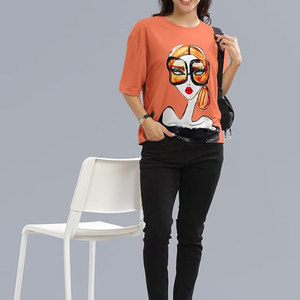 เสื้อผู้หญิงรุ่นใหม่ น้ำหนักเบา นุ่ม สบาย ระบายอากาศดี ขายดี คุณภาพสูง สวมใส่สบายๆ พิมพ์โลโก้ตามสั่ง - Product Image 5