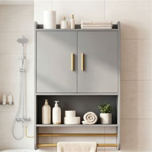 LED Dressing <b>Mirror</b> <b>Cabinet</b> 63" <b>Tall</b> Cosmetic Organizer & Jewelry <b>Cabinet</b> 3 Colors Adjustable - Product Image 3