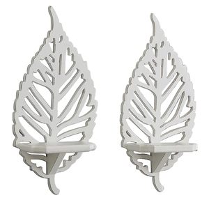 Ensemble de 3 porte-bougies en bois, style rustique, décoration de mariage et de maison - Product Image 1
