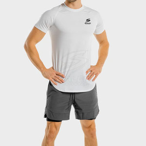T-shirt de sport léger, coupe ajustée, tricoté, à séchage rapide, respirant et écologique pour hommes, idéal pour la gym, la course et le fitness - Product Image 2