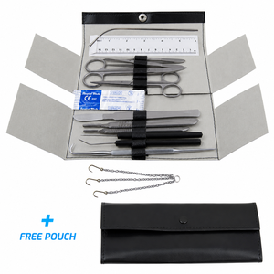 <b>13</b> Pcs Minor Surgery Biology Medical Student Dissecting Tool Kit Set German Gr Stainless Steel Surgical Instruments - Product Image 6