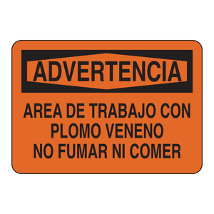 Panneau d'arrêt espagnol Brady - Panneau d'avertissement pour zone de travail intérieure/extérieure - Product Image 3