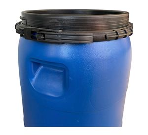 Fût ouvert bleu en PEHD de haute qualité – Baril de stockage de produits chimiques avec anneau de verrouillage en plastique, fabriqué au Vietnam - 60L - Product Image 1