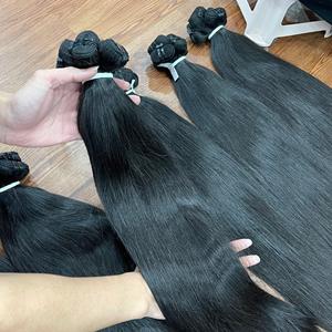 Extensiones de Cabello Natural Liso sin Procesar a Precio de Fábrica, Cabello Humano Vietnamita 100% de Proveedor de Cabello Natural - Product Image 1