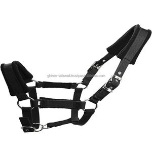 Custom Nylon Fabric Fleece Horse Equine Safe Comfortable Adjustable Breakaway Headstall Equestrian Horse Riding Nylon <b>Halter</b> - Product Image 4