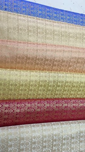Tissu jacquard en soie satinée personnalisable - Product Image 3