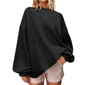 Sudadera extragrande para mujer totalmente personalizada en varios colores, sudadera extragrande moderna y elegante para mujer - Product Image 1