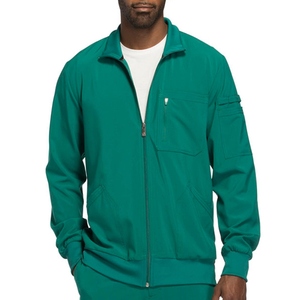 Blouse médicale personnalisée pour usage quotidien en tissu tissé Spandex/Polyester, avec détection d'aiguilles, uniforme professionnel fiable, unisexe et moderne - Product Image 1