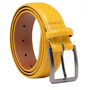 Cinturón de Cuero Vacuno Personalizado para Hombre, Hebilla de Acero, Duradero, de Alta Calidad, Impermeable, Ecológico, Último Diseño, Razonable - Product Image 3