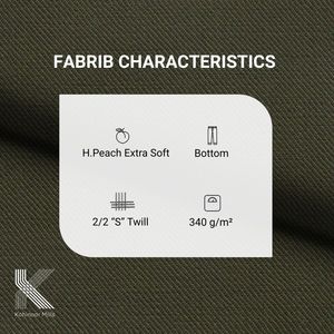 2026 100% Cotton Twill <b>Fabric</b> 340 Gsm Extra Soft Peach Finish Men's Apparel Sweatshirt Material - Product Image 5