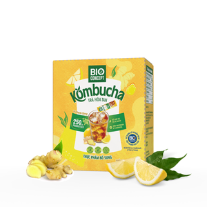 Producto de Marca Privada, Bebida de Kombucha de Jengibre y Limón, Polvo de Té de Jengibre y Limón de Disolución Rápida, Bebidas de Té de Preparación Rápida - Product Image 1