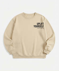 Sudadera Minimalista Blanca con Cuello Redondo y Cualquier Estampado, Unisex, Corte Regular, Tejido de Algodón, Estilo Urbano Otoñal - Product Image 2