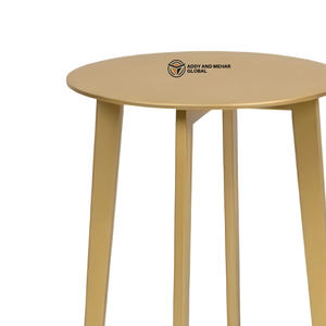 Modern Round Iron Metal <b>Stool</b> with Minimalist Design Durable Powder Coated Steel <b>Stool</b> for Home Cafe & Commercial Use - Product Image 3