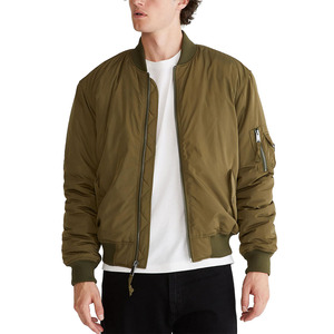Veste bomber d'hiver pour homme en tissu de haute qualité, vente en ligne, prix bas, design professionnel, dernière collection, veste bomber zippée pour homme - Product Image 1