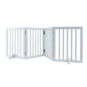 Barriera Moderna Autoportante per Animali Domestici, Cancello in Ferro da 80,3 Pollici per Interni, Impermeabile, con Motivo Animale, per Soggiorno e Ufficio - Product Image 2