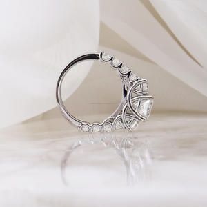 แหวนแต่งงานวินเทจสีเหลืองทอง14K ใส่ได้ทั้งชายและหญิงสำหรับงานครบรอบปาร์ตี้แหวน unisex Lab - Product Image 3