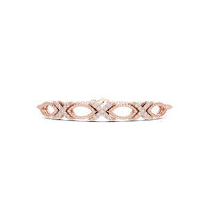 Bracelet à maillons XOXO en or massif avec diamants de laboratoire CVD ronds VVS DEF 9K 10K 14K 18K – Vente en gros - Product Image 5