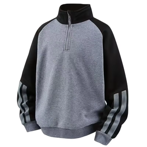 Sweat-shirt à capuche en coton polaire tricoté vintage pour enfants et tout-petits garçons, écologique, respirant, design uni personnalisé, fabrication sur mesure - Product Image 1