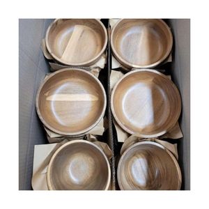HOT SELLING 2026 Reusable Wooden Bowls For Family Gathering And Parties Pure Wood Clean <b>Safe</b> Premium Grade Wood Cutlery Item - Product Image 6
