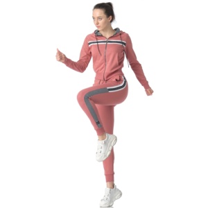 Top quality women slim fit stylish hoodie with matching <b>track</b> pants sweat <b>suit</b> sets - Product Image 6