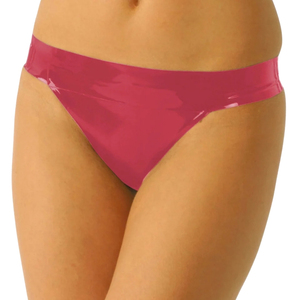 Tanga de Nylon Rojo para Mujer, Cintura Baja, Sólida, Sexy, Ultrafina, Transpirable, Estilo Tejido - Product Image 5