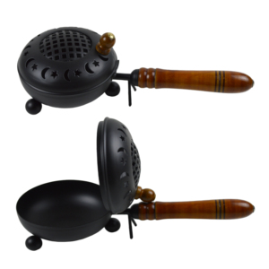 Home Decor Incense Burner Indoor Tableware Metal Incense Burner With Handle Natural Fragrance Design Incense Holder - Product Image 6