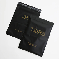 Amplop Hitam Tebal Bahan Baru Poly Mailer dengan Logo Custom Dicetak untuk Pengiriman Kurir Tahan Air, Tahan Sobek, dan Tahan Lama