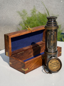 Télescope numérique London Brass à prisme Porro entièrement multicouche avec mise au point centrale et illumination dorée pour l'astronomie - Cadeau d'anniversaire unique - Product Image 3