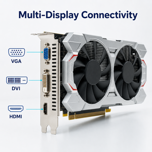 ใหม่ <span class=keywords><strong>GTX</strong></span> <span class=keywords><strong>650</strong></span> <span class=keywords><strong>TI</strong></span> 4GB พัดลมคู่128Bit GDDR5 3.0 PCI Express X16 DirectX 12การ์ดจอสำหรับเล่นเกมสำหรับเดสก์ท็อปพีซี - Product Image 4