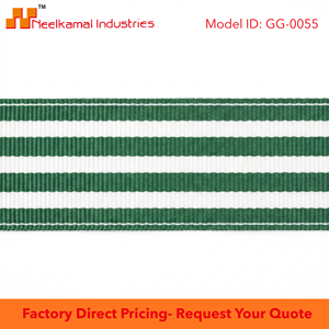 38mm Green <b>White</b> Multi Stripe Grosgrain Ribbon Bulk Supplier Ready Stock for Wreath Making Gift <b>Wrap</b> Sewing Decor Crafts - Product Image 6